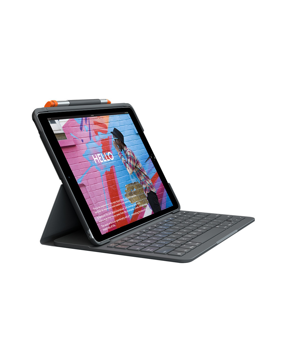 Logitech SLIM FOLIO Custodia con Tastiera Protettiva per iPad 7a e 8a  generazione con Smart Connector Graphite - C&C Shop