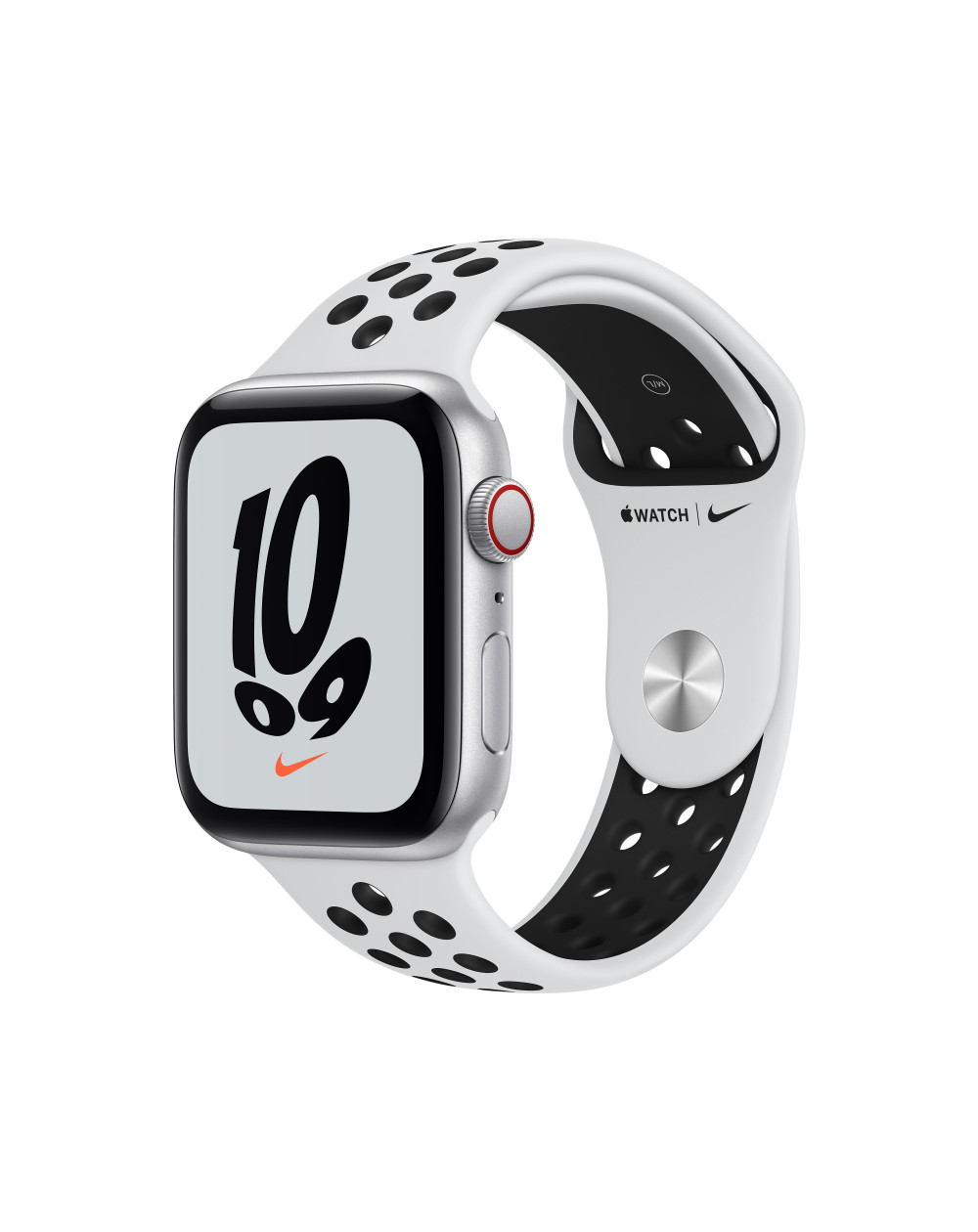 Apple Watch Nike SE 2021 GPS + Cellular, 44mm Silver Aluminium Case with  Pure Platinum/Black Nike Sport Band - Regular - C&C Shop