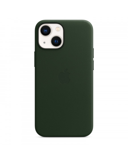 Custodia MagSafe in pelle per iPhone 13 mini - Verde - C&C Shop