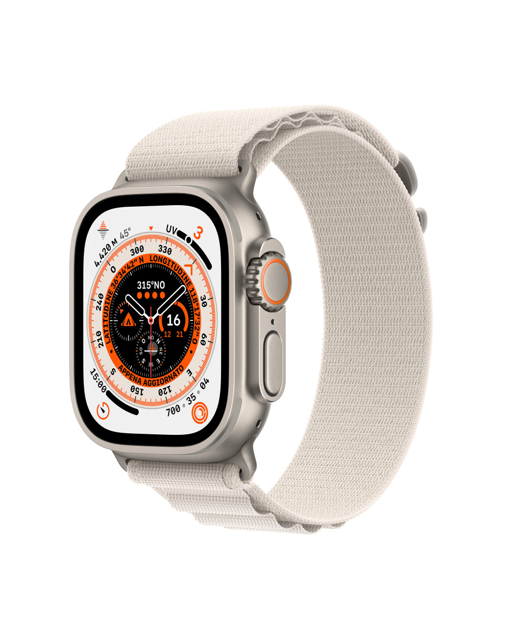 Apple Watch Ultra GPS + Cellular, 49mm Cassa in titanio con Galassia Alpine  Loop - Medium - C&C Shop