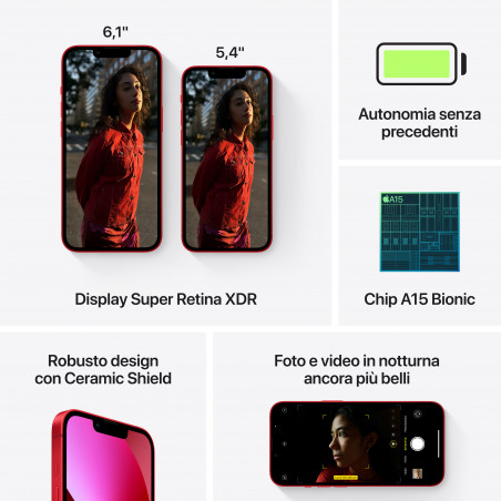 iPhone 13 128GB (PRODUCT)RED - Prodotto rigenerato grado B