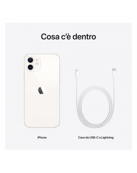 iPhone 12 128GB Bianco - Prodotto Rigenerato grado A (Con Cavo e  Alimentatore) - C&C Shop