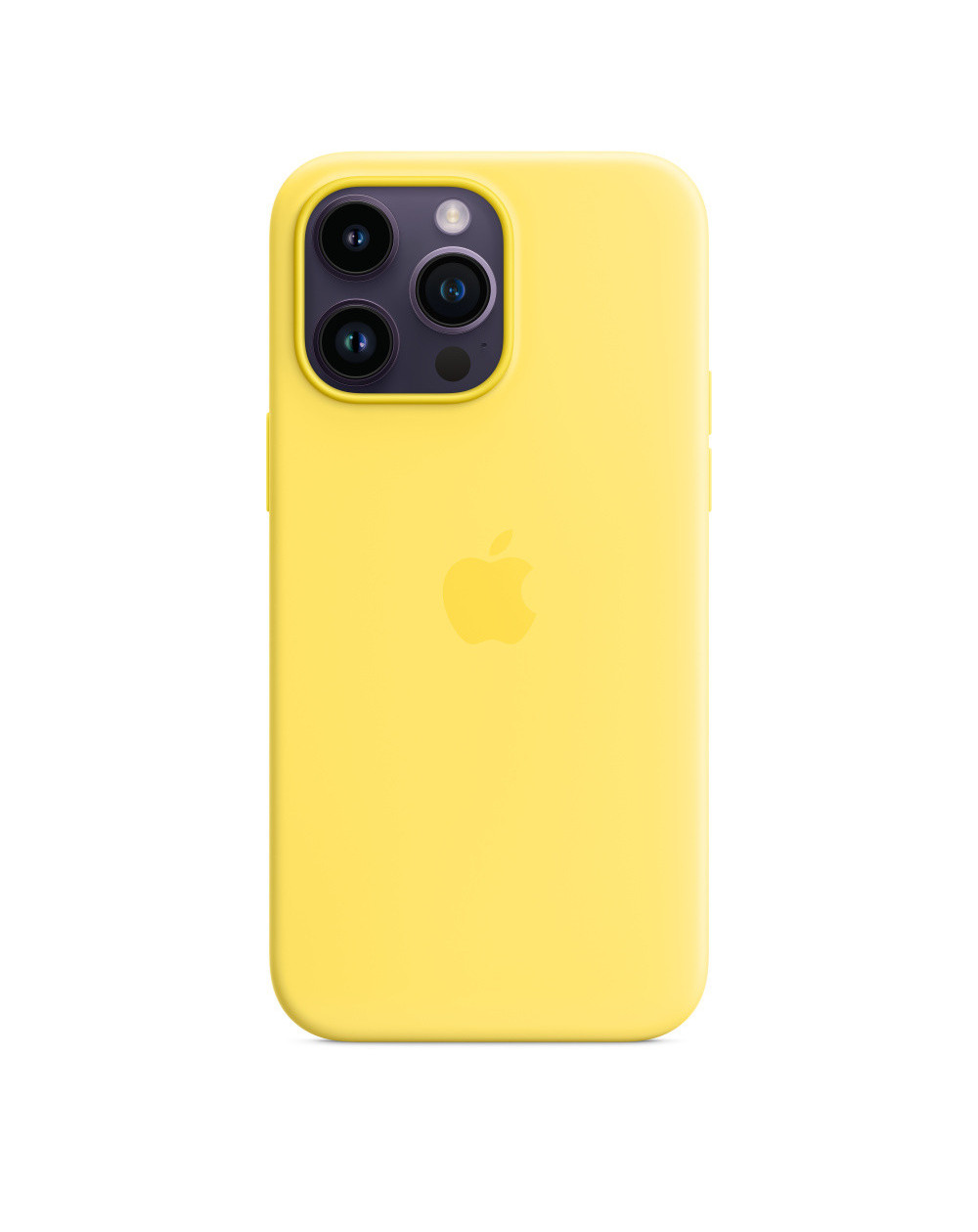 iPhone 14 Pro Max Custodia MagSafe in silicone - Giallo canarino - C&C Shop