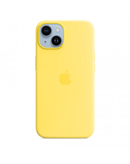 iPhone 14 Custodia MagSafe in silicone - Giallo canarino