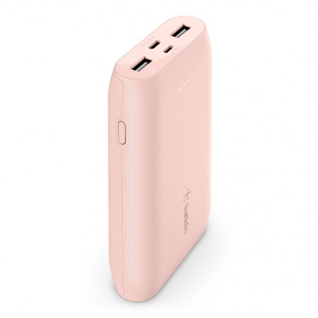 POWERBANK 10K 15W USB-C IN OUT + MICRO USB IN - ROSA