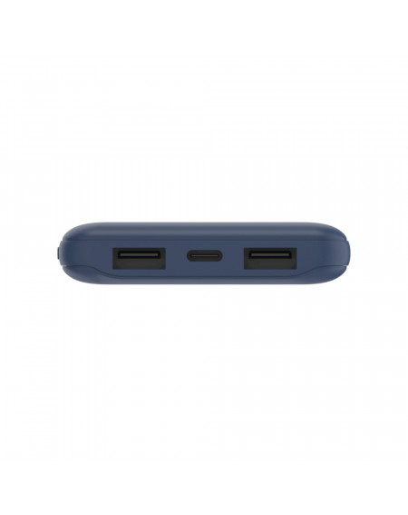 POWERBANK 10K CON CAVO USB-A USB-C - BLU