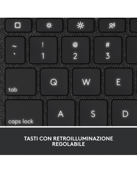 Logitech Combo Touch di Logitech con tastiera e trackpad per iPad (7ª, 8ª, 9ª e 10ª generazione)