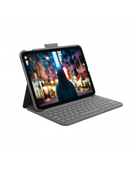 Logitech Slim Folio, custodia con Tastiera Bluetooth per iPad (10ª  generazione) - C&C Shop