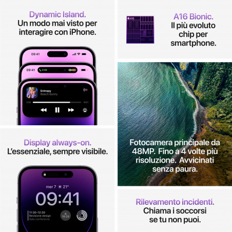iPhone 14 Pro 128GB Viola Scuro - Prodotto rigenerato di grado A