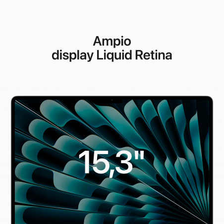 MacBook Air 15'' Apple M2 8-core CPU e 10-core GPU, HD 256GB - Argento