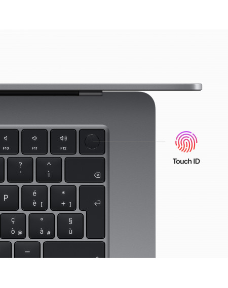 MacBook Air 15'' Apple M2 8-core CPU e 10-core GPU, HD 256GB - Grigio Siderale
