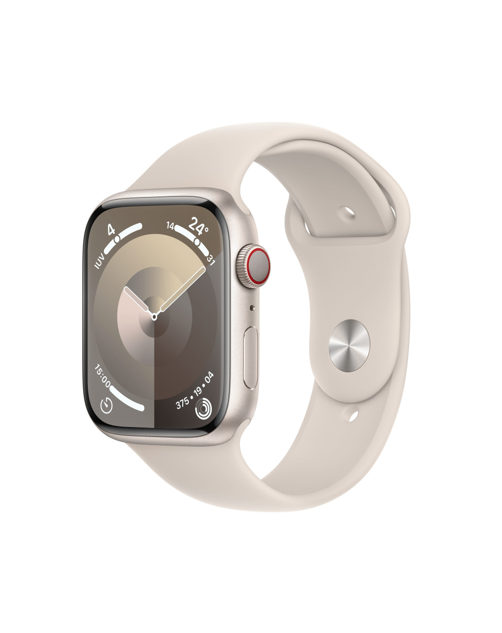 Apple Watch Series 9 GPS + Cellular 45mm Cassa in alluminio galassia -  Cinturino sport galassia - S/M - C&C Shop