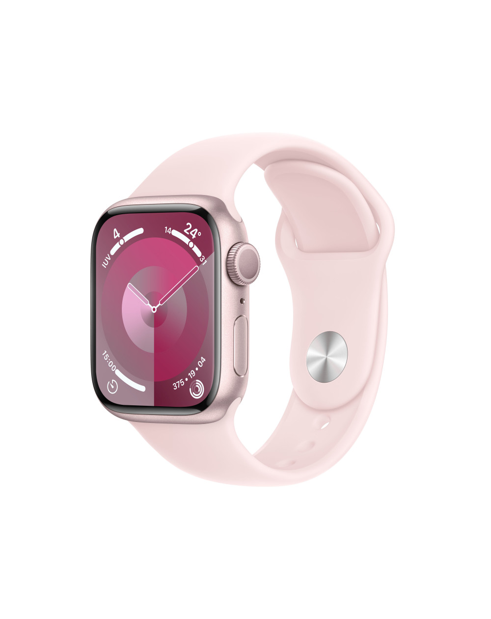 Apple Watch Series 9 GPS 41mm Cassa in alluminio rosa - Cinturino sport  rosa confetto - M/L - C&C Shop