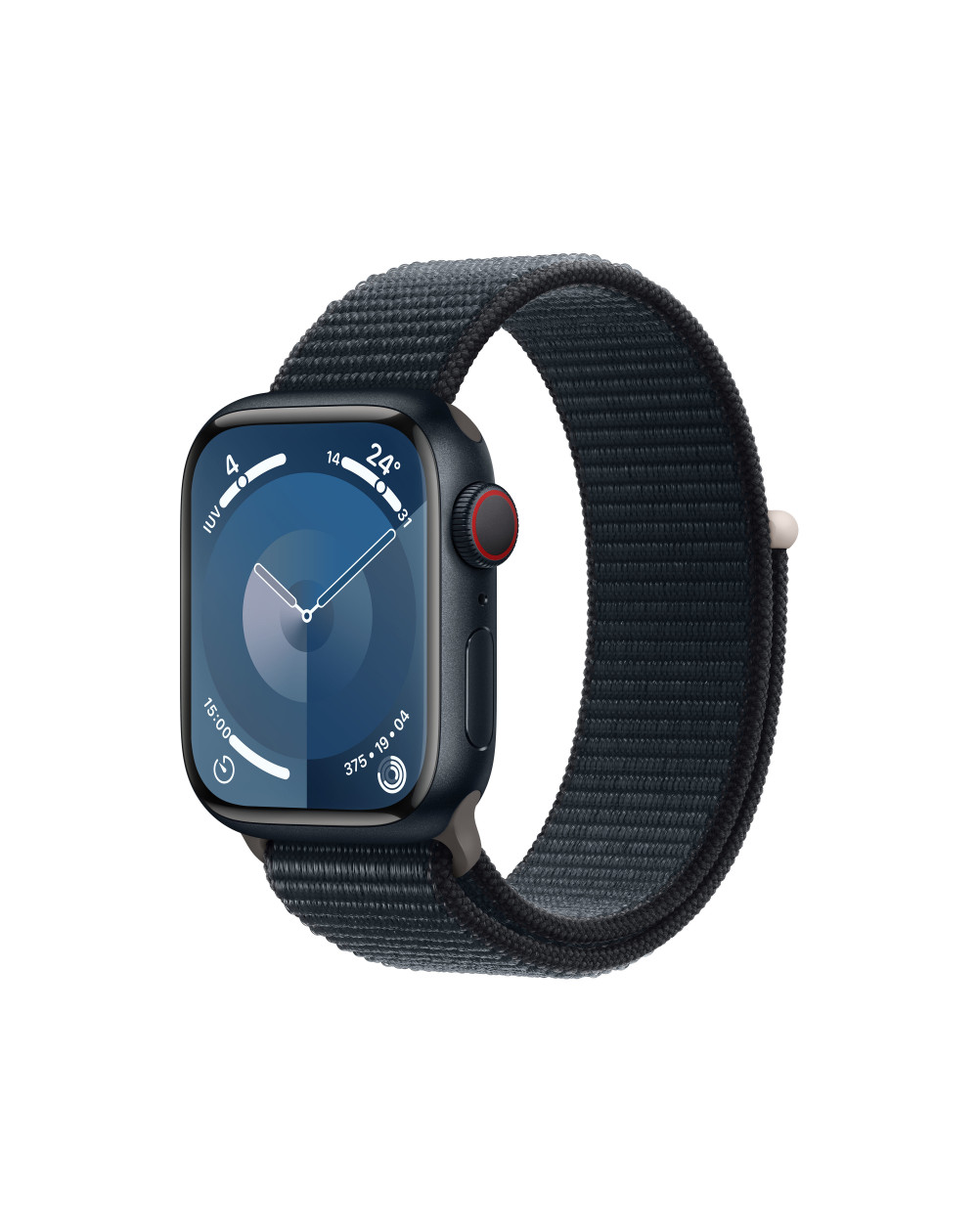 Apple Watch Series 9 GPS + Cellular 41mm Cassa in alluminio mezzanotte -  Mezzanotte sport loop - C&C Shop