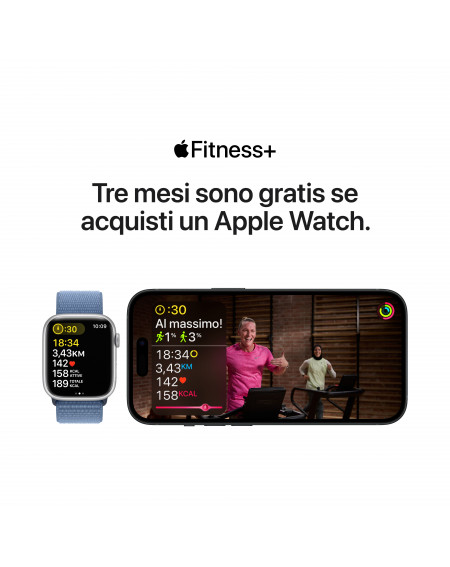 Apple Watch SE GPS + Cellular 44mm Cassa in alluminio galassia - Galassia  sport - S/M - C&C Shop