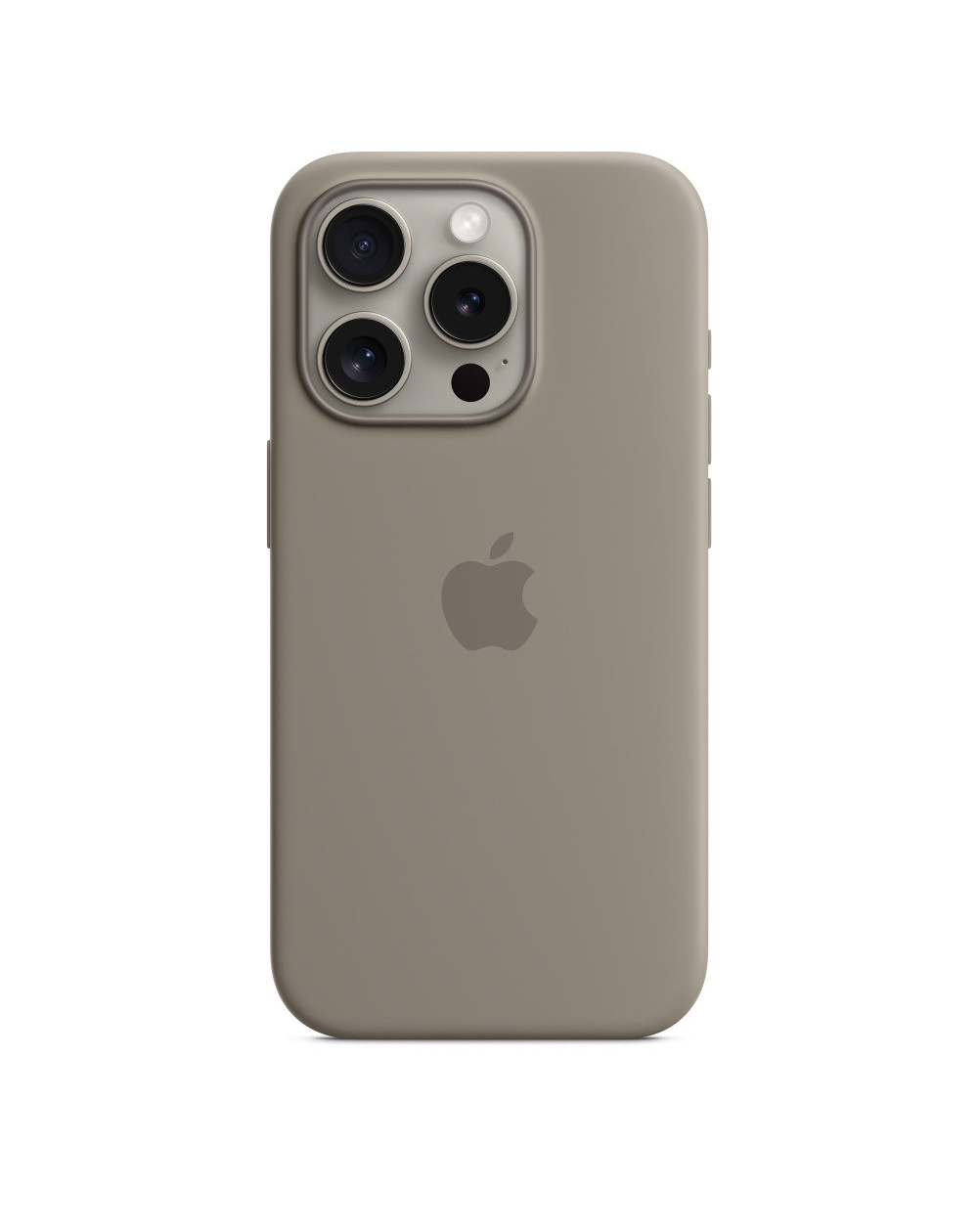 iPhone 15 Pro Custodia MagSafe in silicone - Grigio creta - C&C Shop