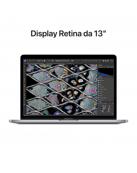 MacBook Pro 13" Apple M2 8-core CPU e 10-core GPU, SSD 256GB SSD - Grigio Siderale - Rigenerato