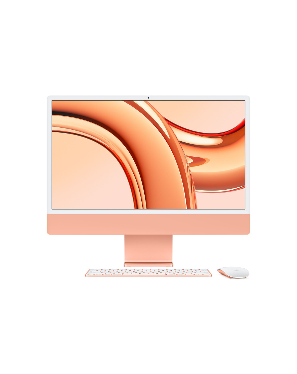 iMac arancione - RAM 24GB di memoria unificata - HD SSD 512GB - Magic Mouse  - Magic Keyboard con Touch ID e tastierino numerico - Italiano - C&C Shop