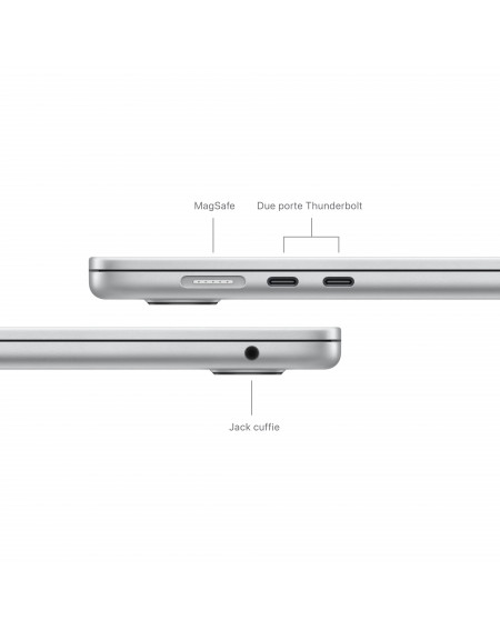 MacBook Air 15'' Apple M3 8-core CPU e 10-core GPU, RAM 8GB, SSD 512GB - Argento
