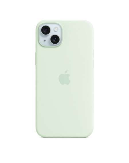 iPhone 15 Plus Custodia MagSafe in silicone - Menta fredda