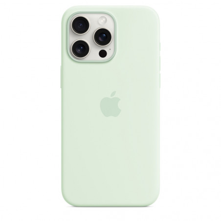iPhone 15 Pro Max Custodia MagSafe in silicone - Menta fredda
