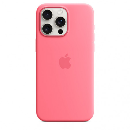 iPhone 15 Pro Max Custodia MagSafe in silicone - Rosa