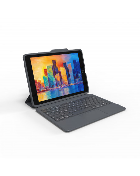 ZAGG - Custodia con tastiera Pro Keys con Trackpad per iPad 10.2 - Italiano