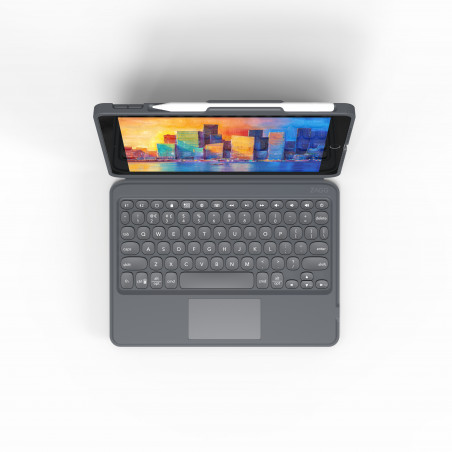 Zagg - Pro Keys tastiera con cust con Trackpad per iPad 10.2'' - Tedesco