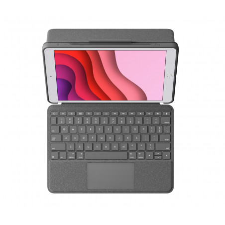 Logitech Combo Touch di Logitech con tastiera e trackpad per iPad (7ª 8ª e 9ª generazione) - TEDESCO